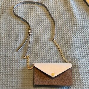 Michael Kors Brown and blue Crossbody Bag